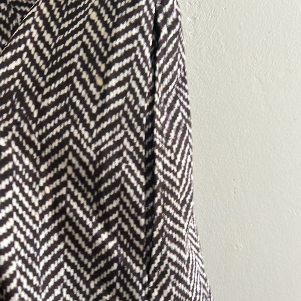 eShakti, Woman’s Size 1X-16W Brown and White Herringbone Skirt - Picture 7 of 9